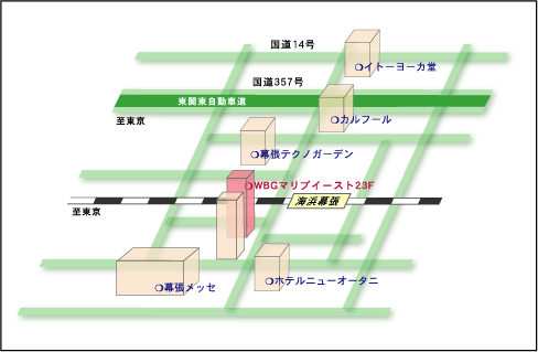 センターへの地図